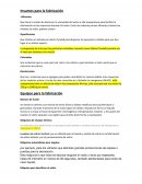 Insumos para la fabricación