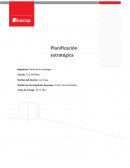 Planificación estratégica .Caso Muelle