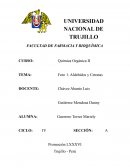 Química Orgánica II Foro 1: Aldehídos y Cetonas