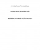 Matemáticas y Actividad en las Placas tectónicas