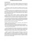 La Inteligencia Emocional en las Aulas