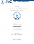 Planeacion agregada de la empresa de servicios de Telecomunicaciones Evelyn SAC
