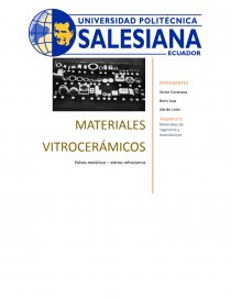 Materiales vitrocerámicos. Página 1