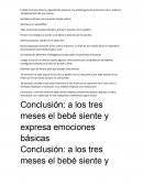 Bebe humano desarrollo