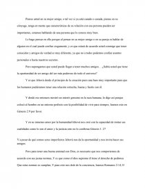 FORTALEZCAMOS NUESTRA AMISTAD CON DIOS. Página 1