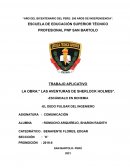 TRABAJO APLICATIVO LA OBRA:” LAS AVENTURAS DE SHERLOCK HOLMES”