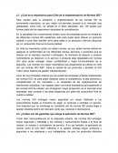 ¿Cuál es la importancia para Chile de la implementación de Normas ISO?