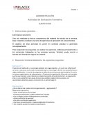 Administración Actividad de evaluación formativa Ejercicios