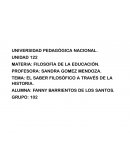 EL SABER FILOSOFICO A TRAVES DE LA HISTORIA