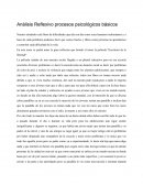 Análisis Reflexivo procesos psicológicos básicos