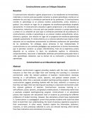 Constructivismo como un Enfoque Educativo