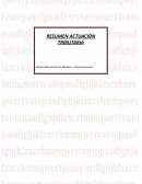 Resumen actuación tributaria