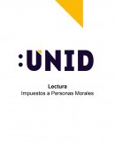 Lectura Impuestos a Personas Morales