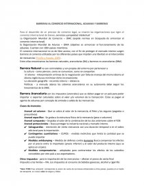 BARRERAS AL COMERCIO INTERNACIONAL, ADUANAS Y BARRERAS. Página 1