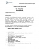 Plan de Marketing BANCO BICE