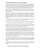 CASO: INCUMPLIMIENTO EN EL PAGO DE OBLIGACIONES