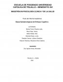 BASES EPISTEMOLOGICAS DEL ENFOQUE COGNITIVO