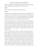 Estado actual y clasificación de los bosques del Ecuador