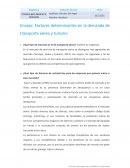 Ensayo Factores determinantes en la demanda de transporte aéreo y turismo
