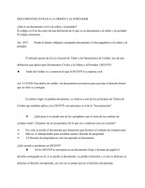 DOCUMENTOS CIVILES A LA ORDEN Y AL PORTADOR. Página 1