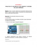 PRACTICA #1; SISTEMA DE LAZO ABIERTO Y SISTEMA DE LAZO CERRADO