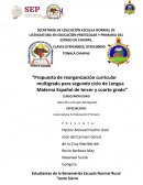“Propuesta de reorganización curricular multigrado para segundo ciclo de Lengua Materna Español de tercer y cuarto grado”