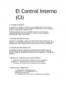 El Control Interno (CI)