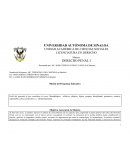 DERECHO PENAL. Objetivo General de la Materia