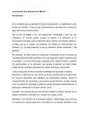 La economía de la educación en México