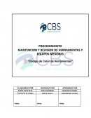 Código de color de herramientas