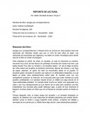 Reporte del libro: amigos por correspondencia