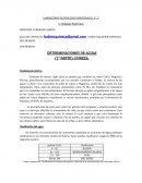 DETERMINACIONES DE AGUAS