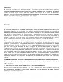 Plan de auditoria. Indica con claridad de que trata el informe de un auditor independiente