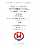 SEMINARIO: VI JORNADAS SISTEMAS DE INFORMACIÓN UTC LA MANA