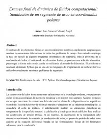 SIMULACION ARCO EN COORDENADAS POLARES. Página 1
