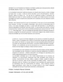 Informe del trabajo en línea (preescolar)