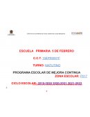 Programa Escolar de Mejora Continua