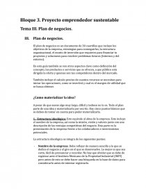 Proyecto emprendedor sustentable. Página 1