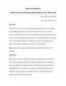 GESTIÓN DE LOS ESTÁNDARES DE BIOSEGURIDAD EN ECUADOR Y PERÚ