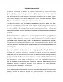 Psicología de aprendizaje