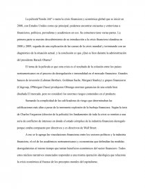 ANALISIS INSIDE JOB. Página 1
