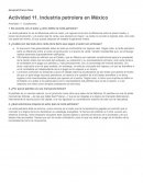 Industria Petrolera en Mexico