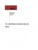 Identificado el diseño de base de datos