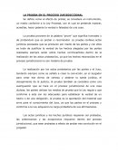 Las pruebas en el proceso jurisdiccional