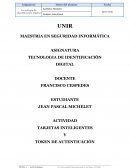 TARJETAS INTELIGENTES Y TOKEN DE AUTENTICACIÓN