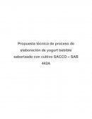 FLUJOGRAMA DE ELABORACIÓN DE YOGURT BEBIBLE SABORIZADO