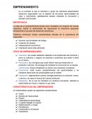 EMPRENDIMIENTO IMPORTANCIA