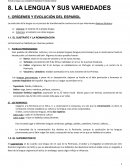 La lengua y sus variedades1º