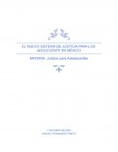 EL NUEVO SISTEMA DE JUSTICIA PARA LOS ADOLECENTE EN MÉXICO
