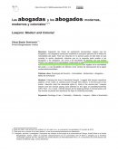 Abogados modernos y coloniales
